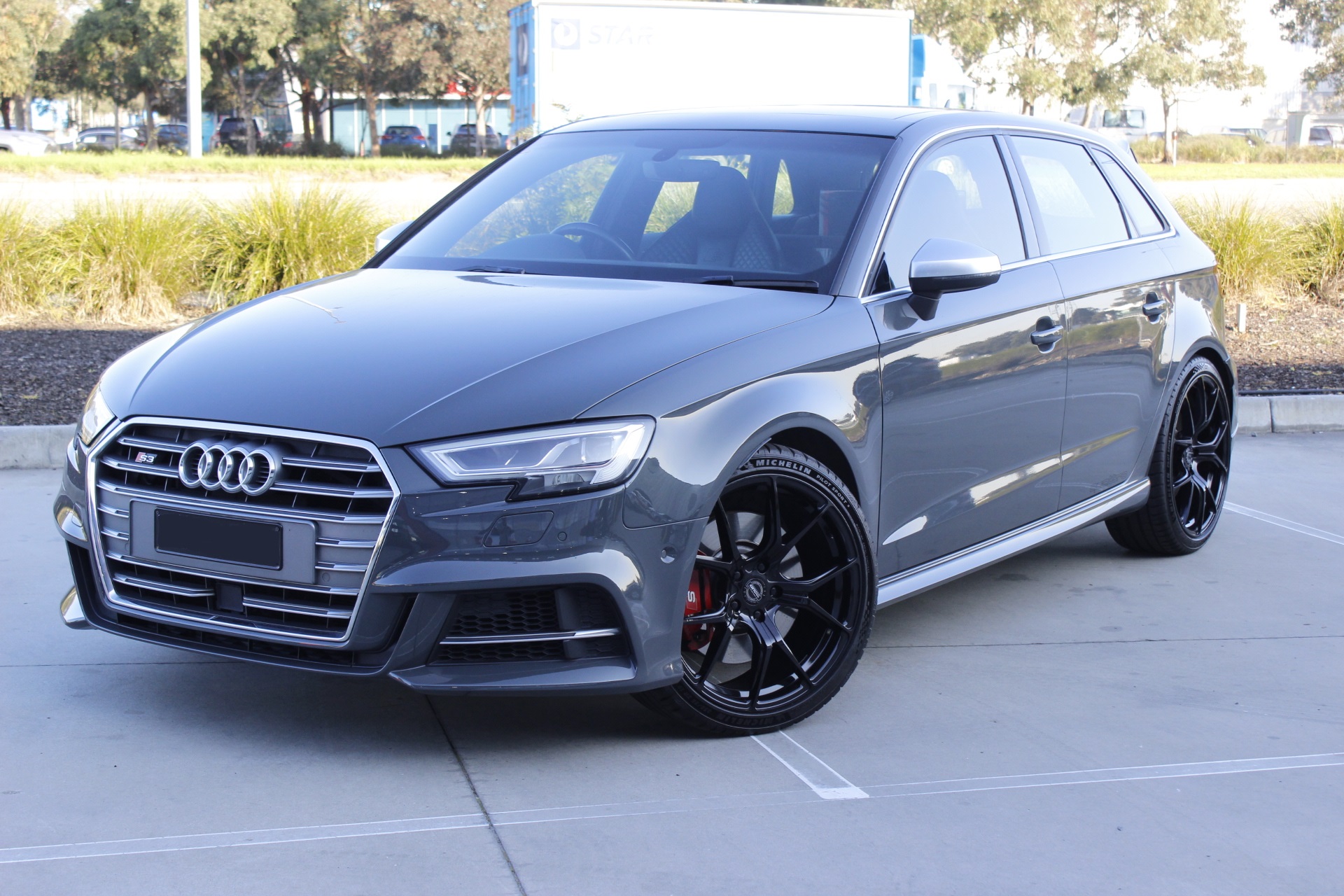 AUDI S3 with 19 inch GT FORM VENOMS GLOSS BLACK |  | AUDI